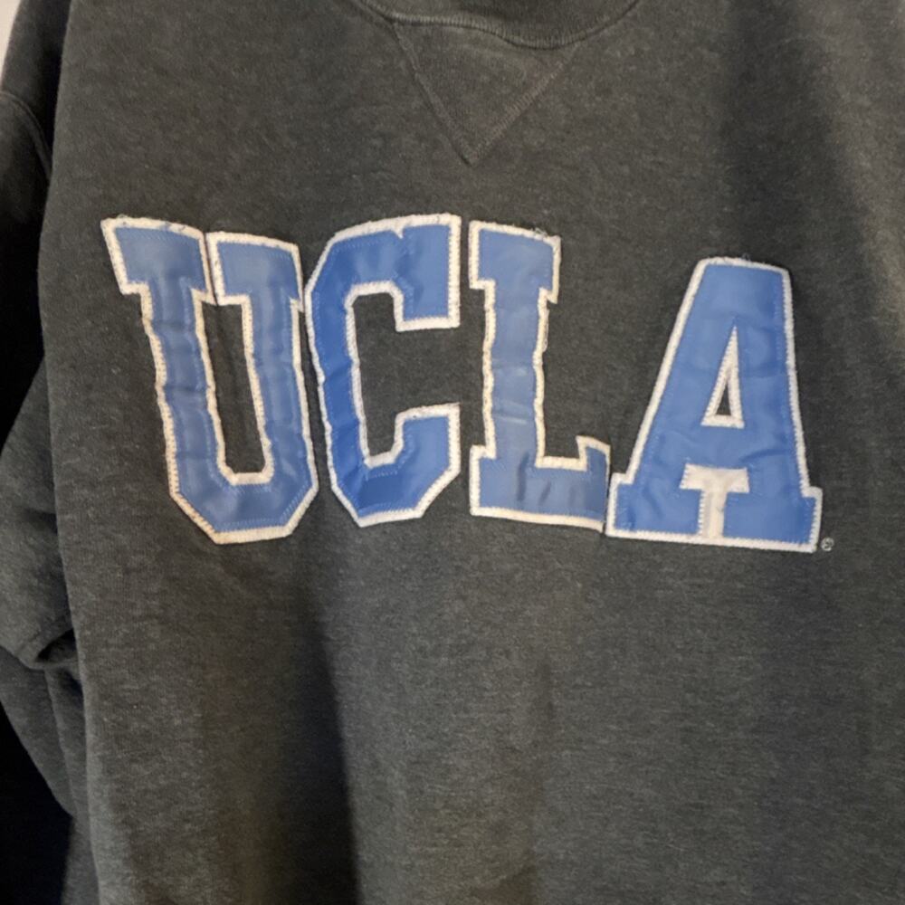 Vintage Y2k Russell Athletic UCLA Bruins Sweatshirt Gray Blue White Size M